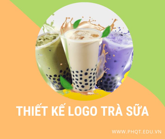 thiết kế logo trà sữa online